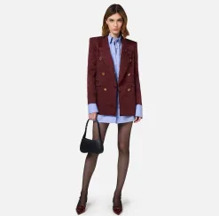 Camicia in popeline con etichetta in organza ricamata