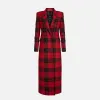 Cappotto doppiopetto in misto lana con patch