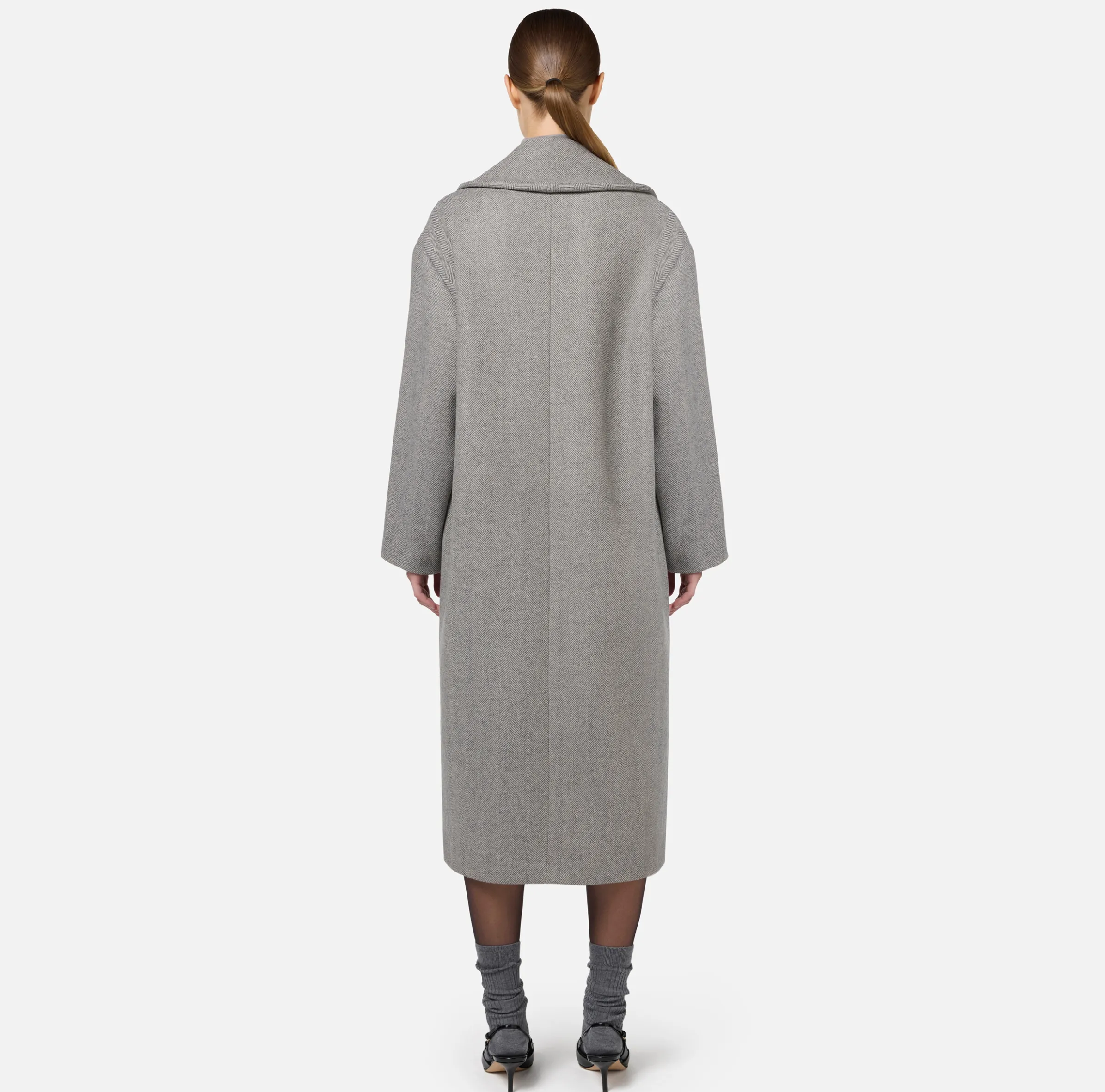 Cappotto doppiopetto over in cotone