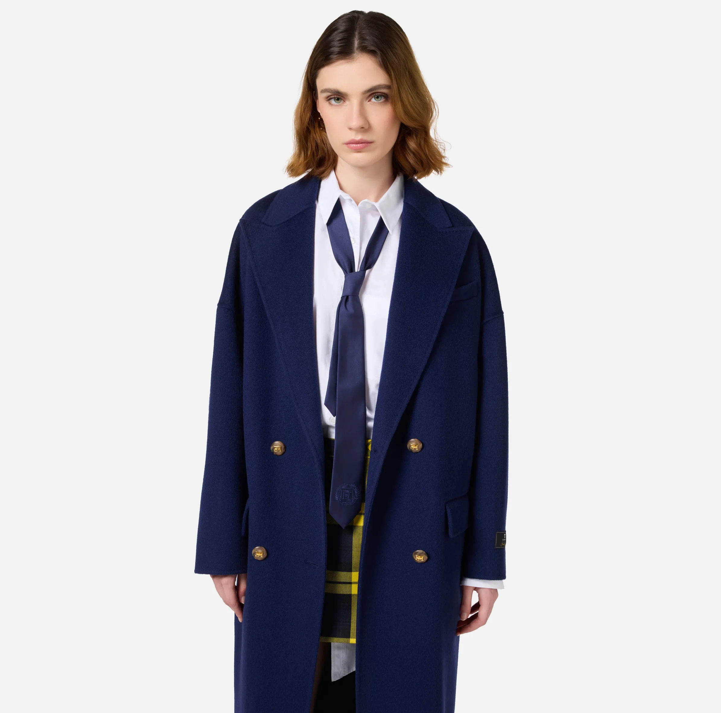 Cappotto over in lana