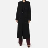 Cappotto vestaglia in lana e cashmere con stemma