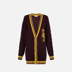 Cardigan in lana tipo college