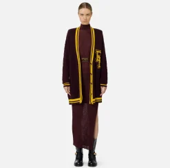 Cardigan in lana tipo college