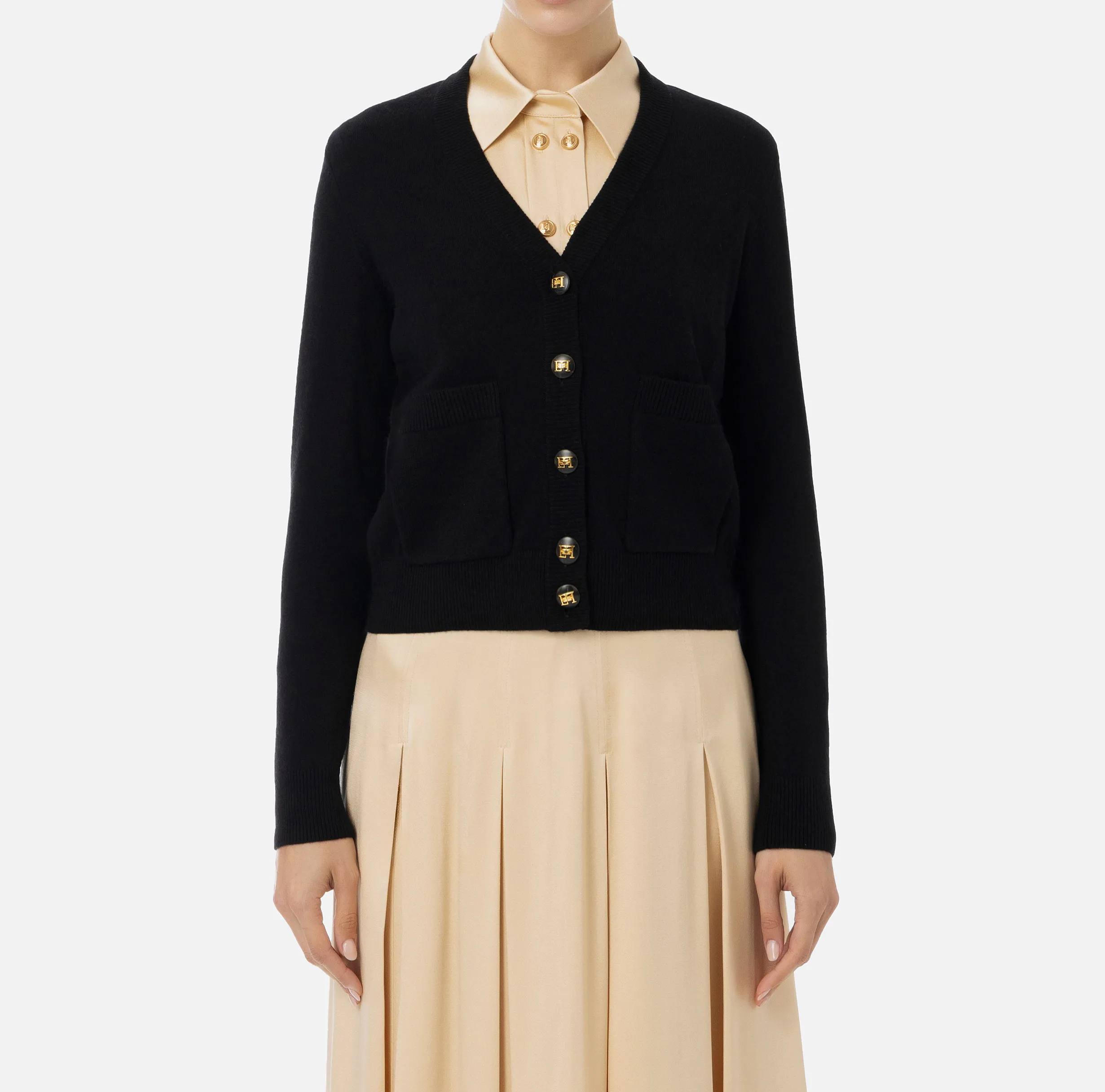 Cardigan in misto cashmere