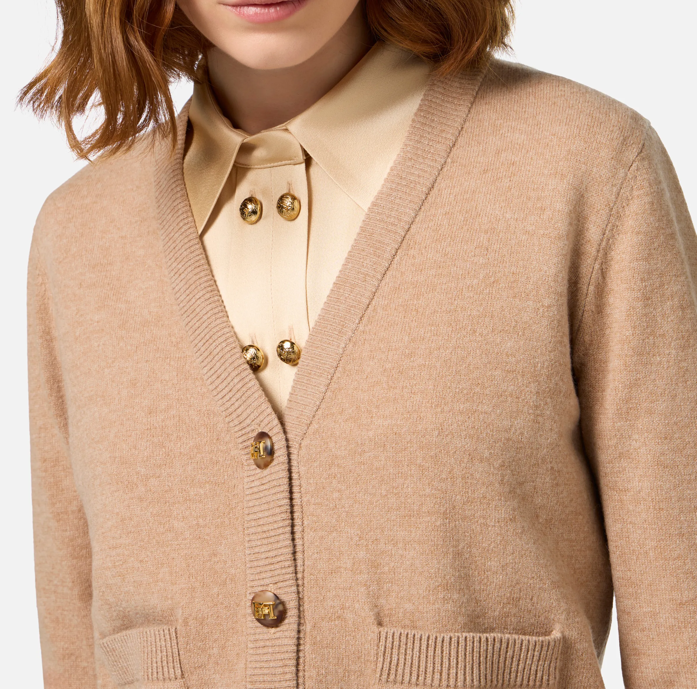 Cardigan in misto cashmere
