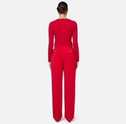 Cardigan in misto viscosa con punto resca