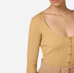Cardigan in viscosa effetto plissé