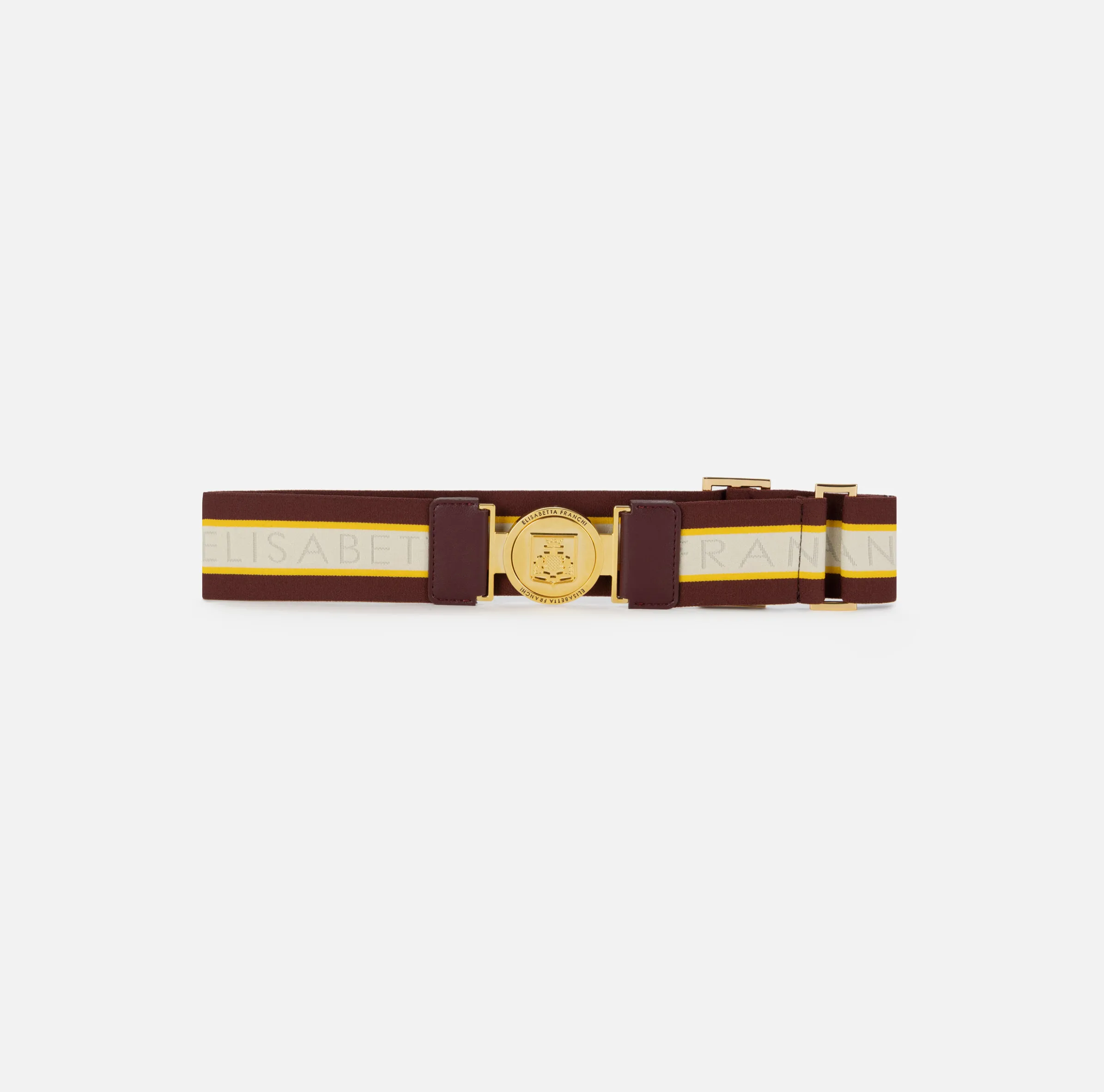 Cintura in elastico logato con fibbia logo