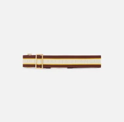 Cintura in elastico logato con fibbia logo