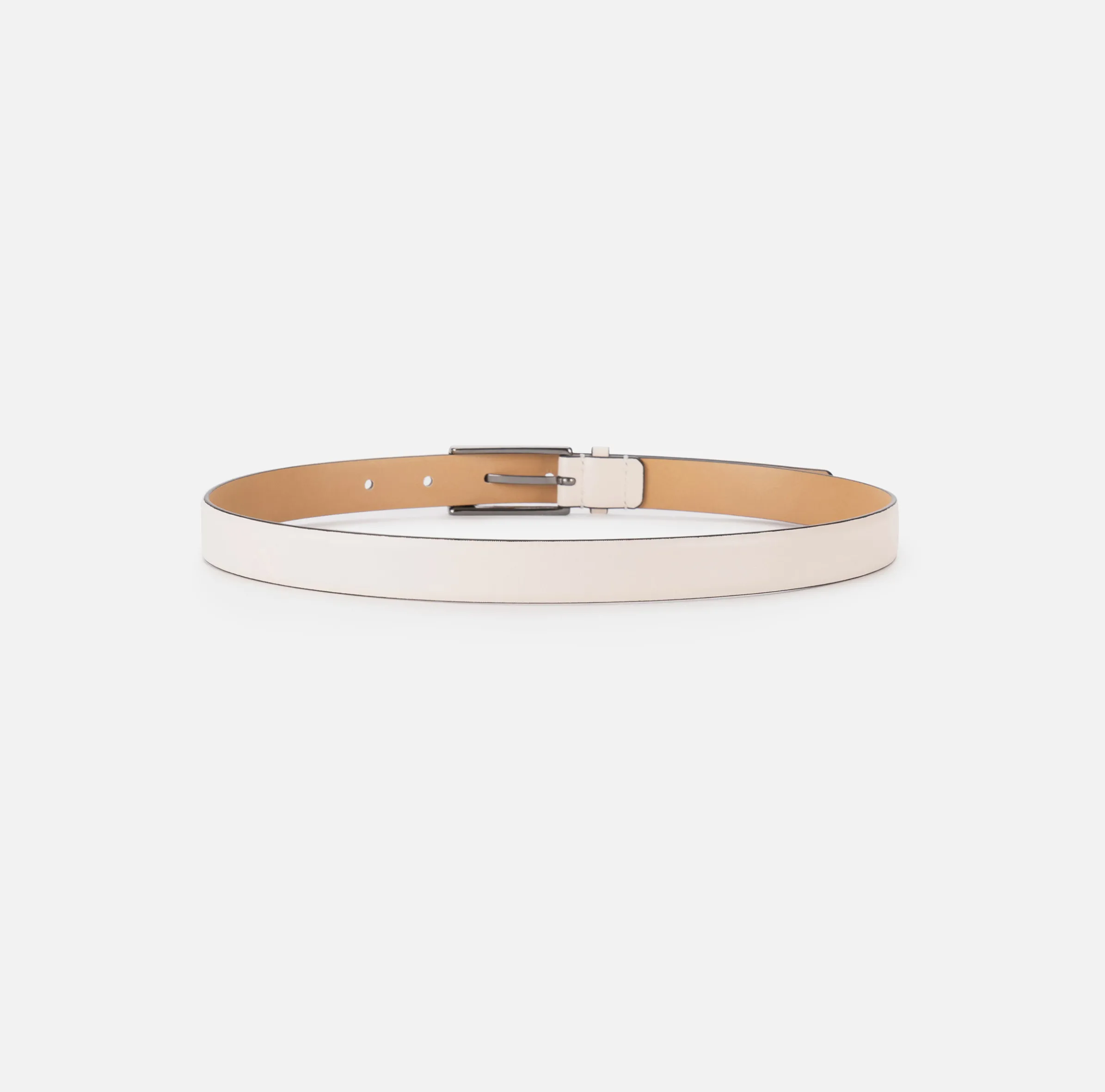 Cintura in pelle con logo embossed