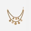 Collana Girocollo Con Doppio Filo Di Catena