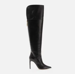 Cuissardes in nappa con tacco sottile