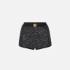 Culotte in lana con filo paillettes