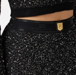 Culotte in lana con filo paillettes