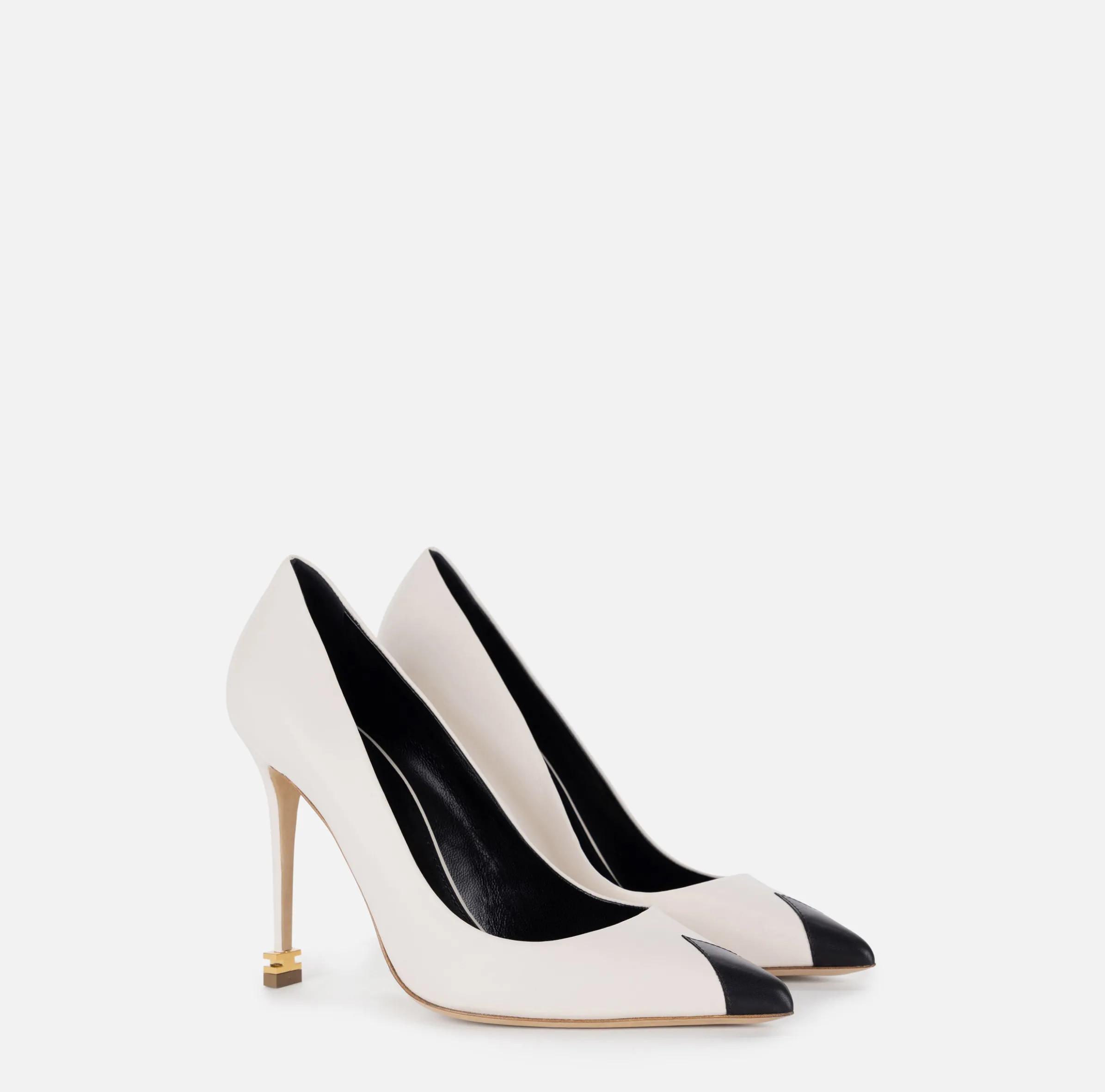 Décolleté in nappa con puntalino Étoile