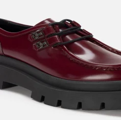 Derby in pelle con plateau