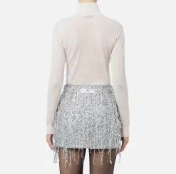 Dolcevita in lana merino con logo jacquard