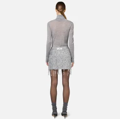 Dolcevita in lana merino con logo jacquard