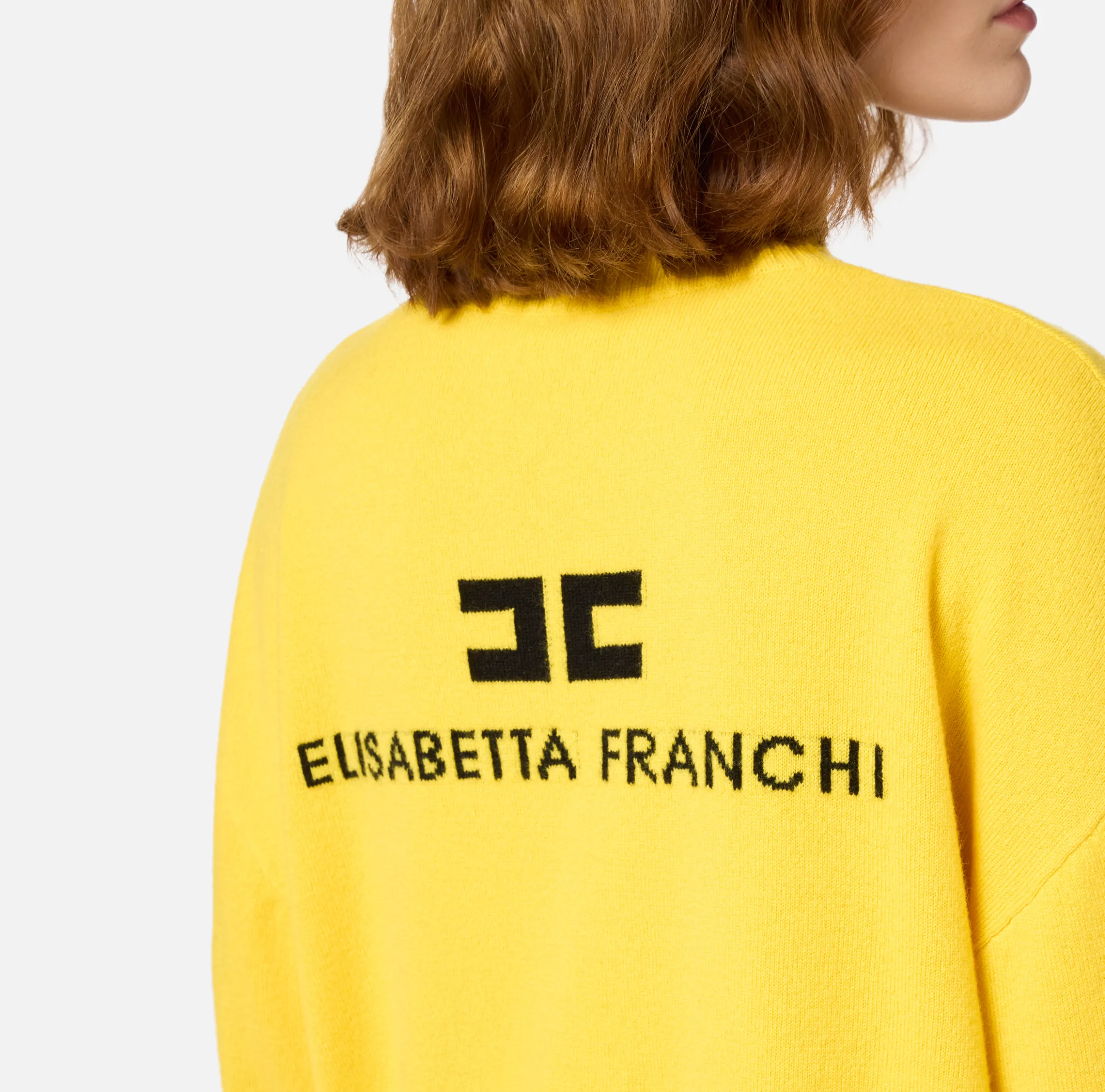Dolcevita in misto cashmere con logo