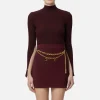 Dolcevita in viscosa e lurex a costine