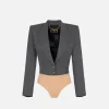 Giacca a body in fresco lana