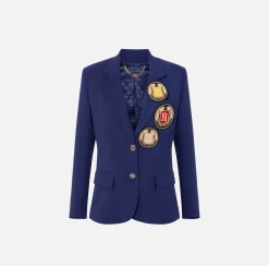 Giacca in crêpe con patch