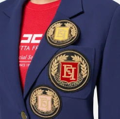 Giacca in crêpe con patch