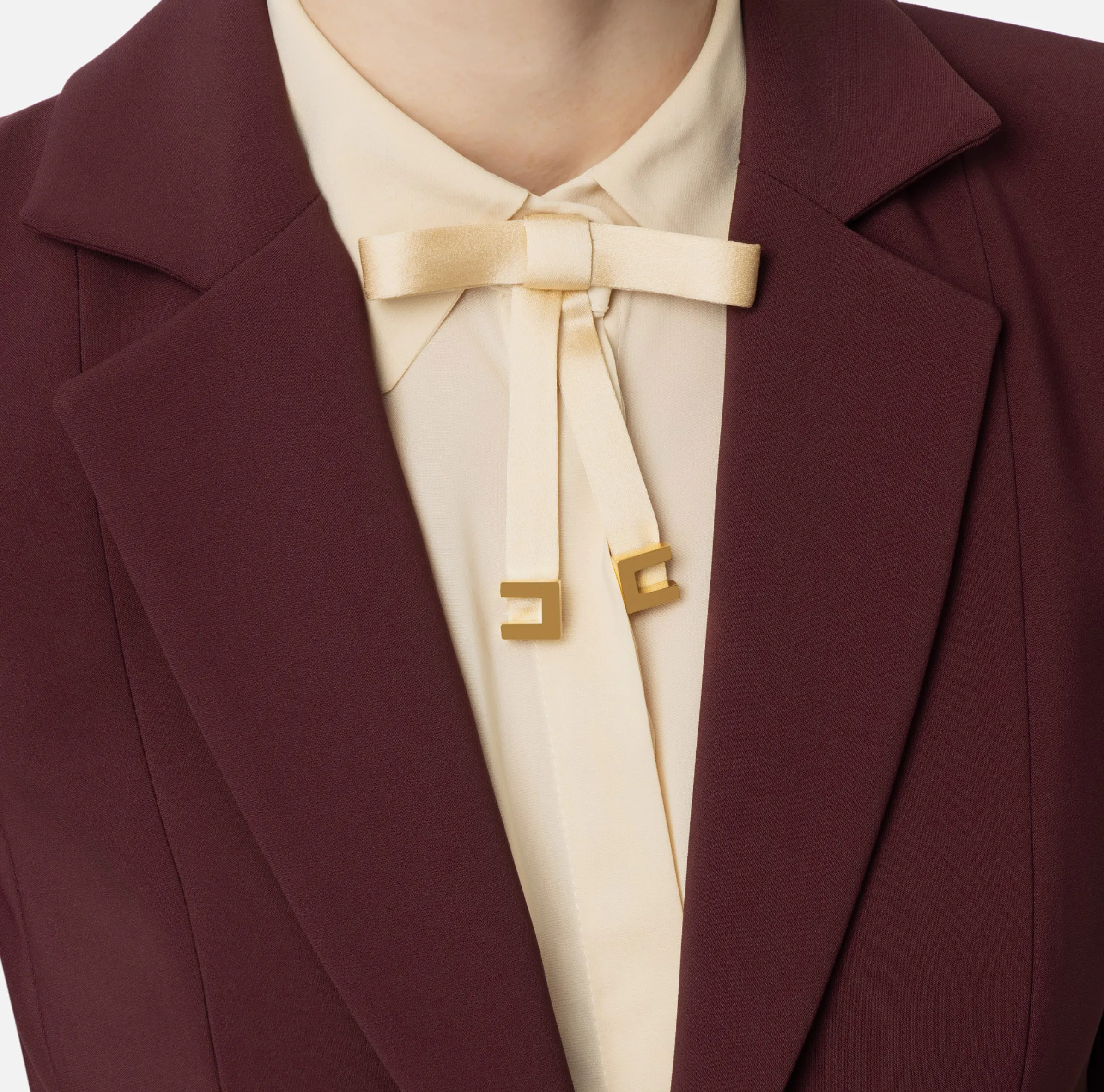 Giacca in crêpe stretch sfiancata