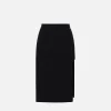 Gonna midi in crêpe stretch con shorts