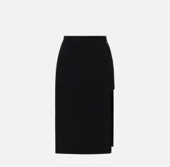Gonna midi in crêpe stretch con shorts