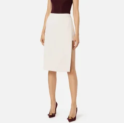 Gonna midi in crêpe stretch con shorts