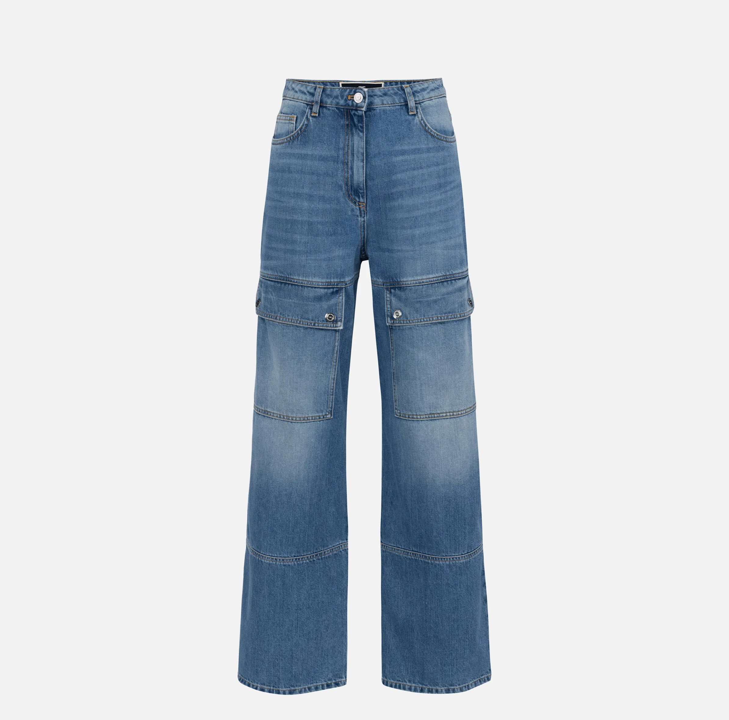 Jeans cargo in cotone