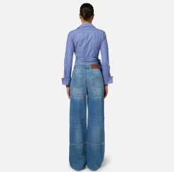 Jeans cargo in cotone