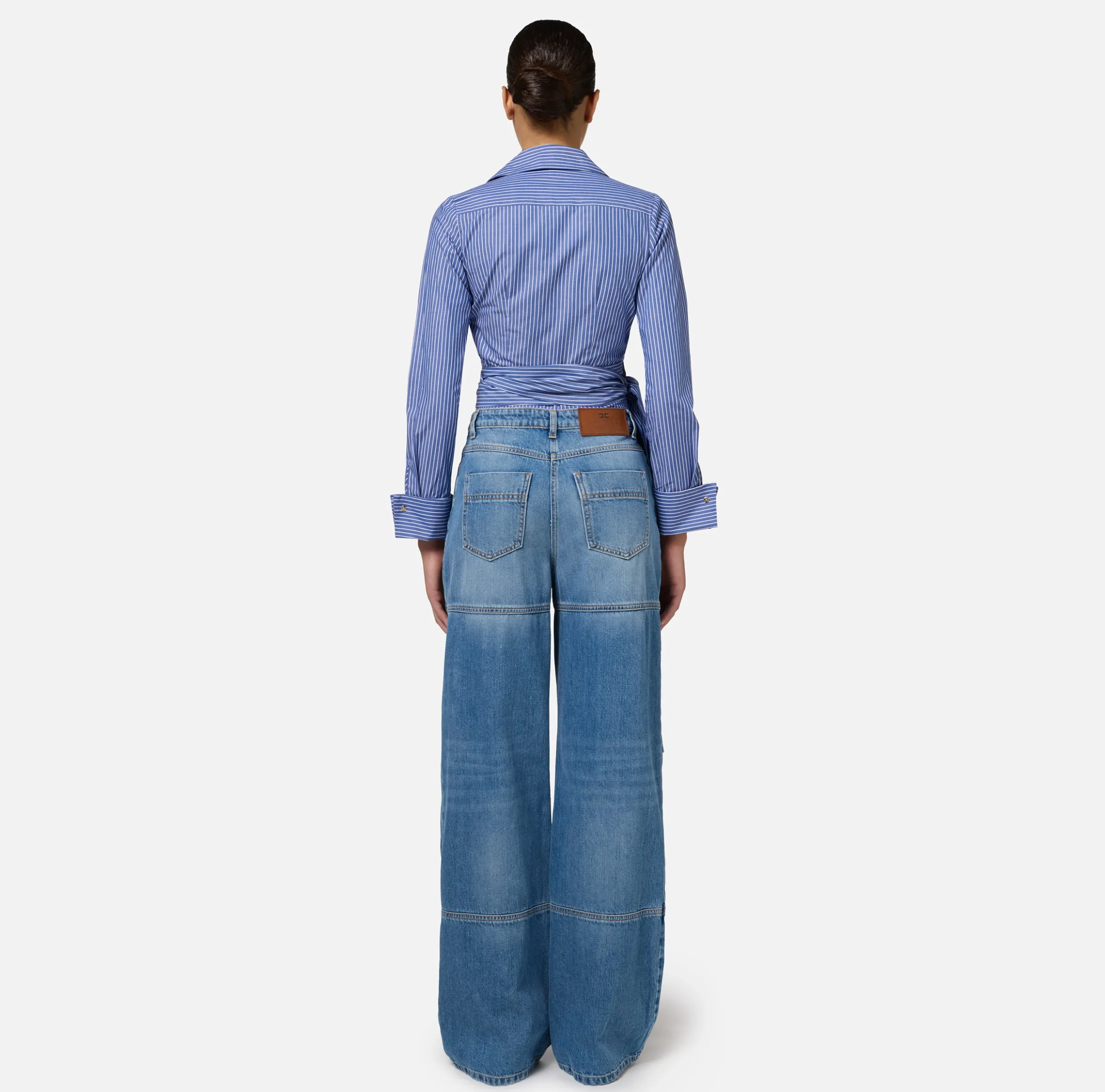 Jeans cargo in cotone