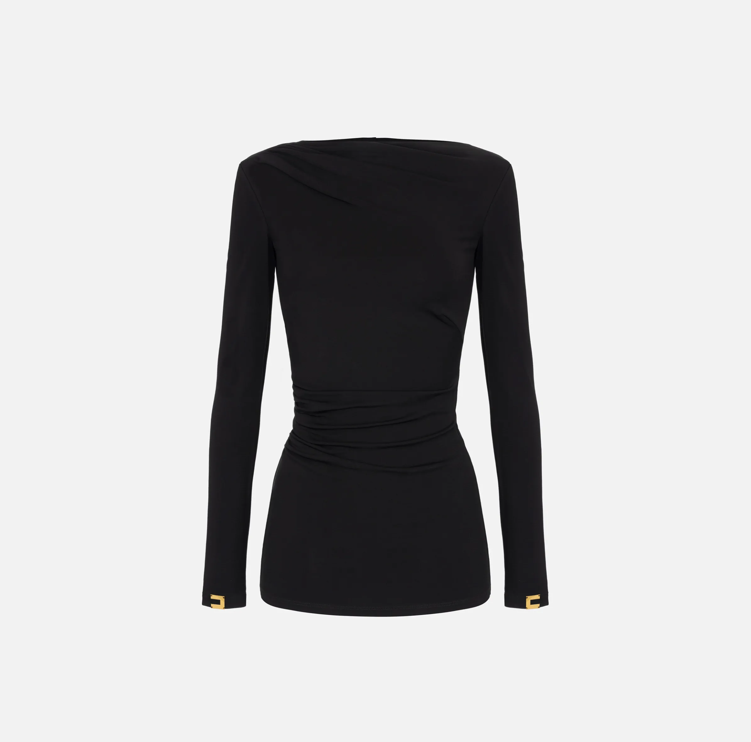 Maglia in jersey con drappeggio