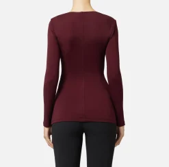 Maglia in jersey con drappeggio