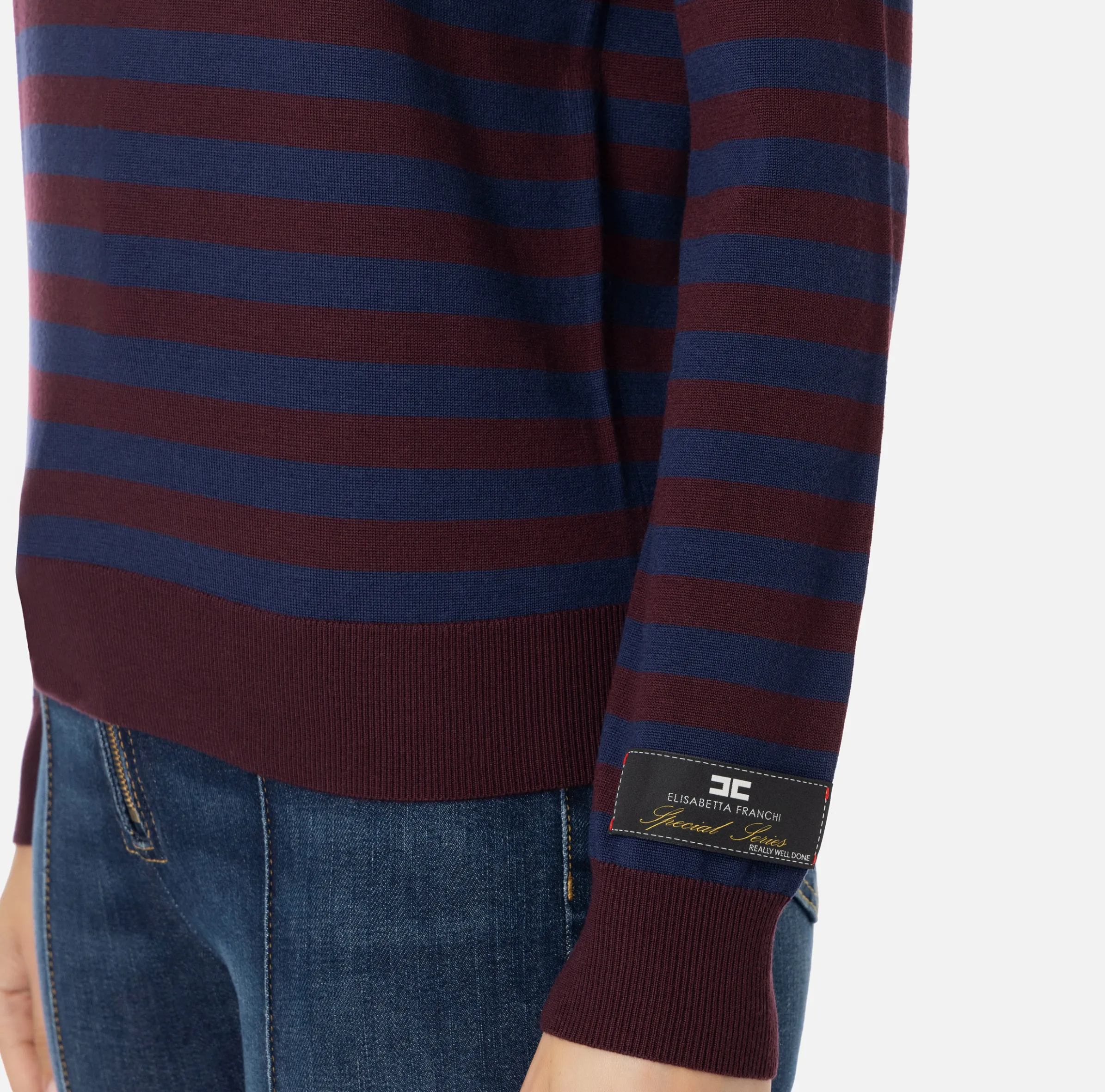 Maglia in lana a righe