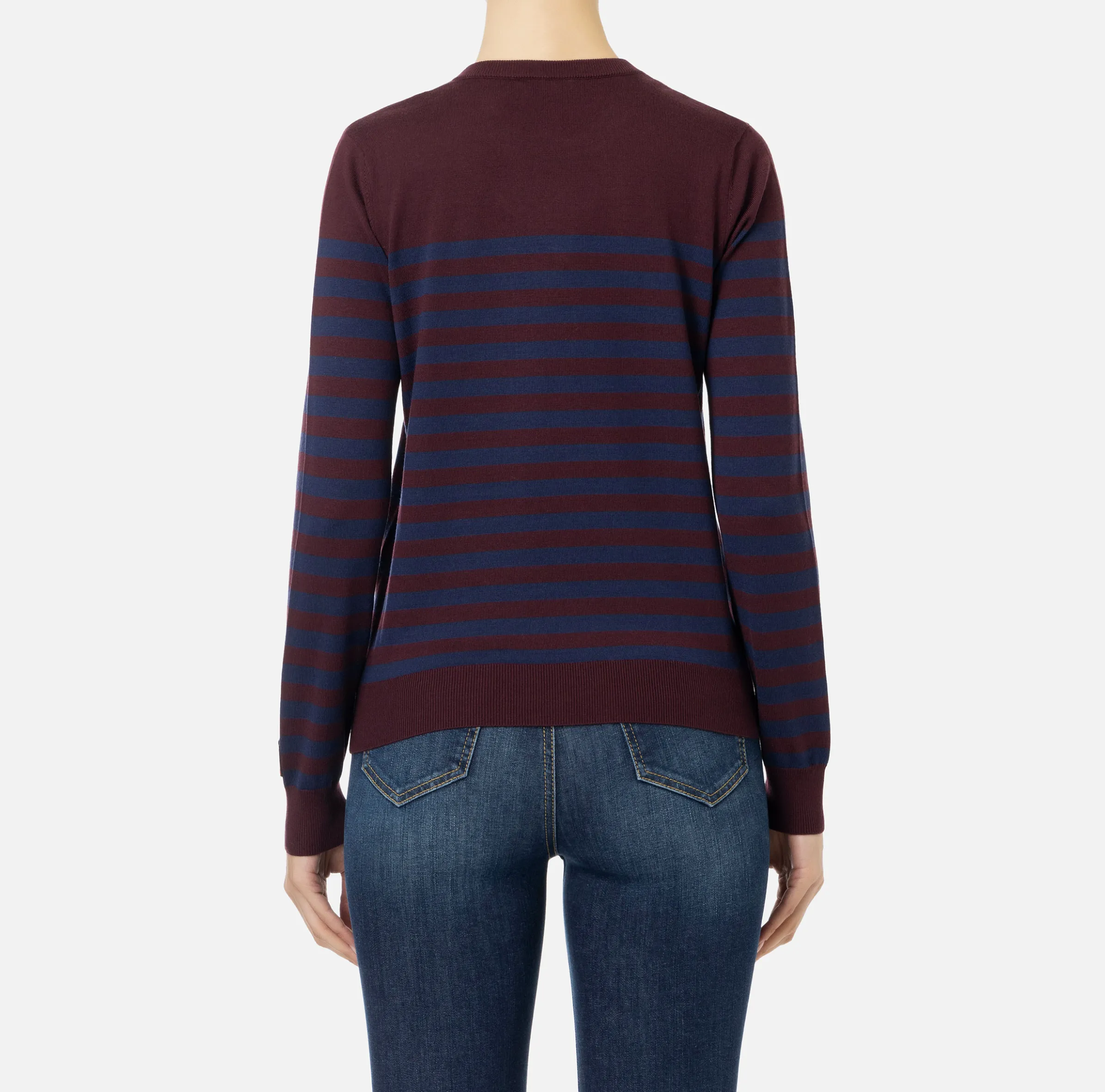 Maglia in lana a righe
