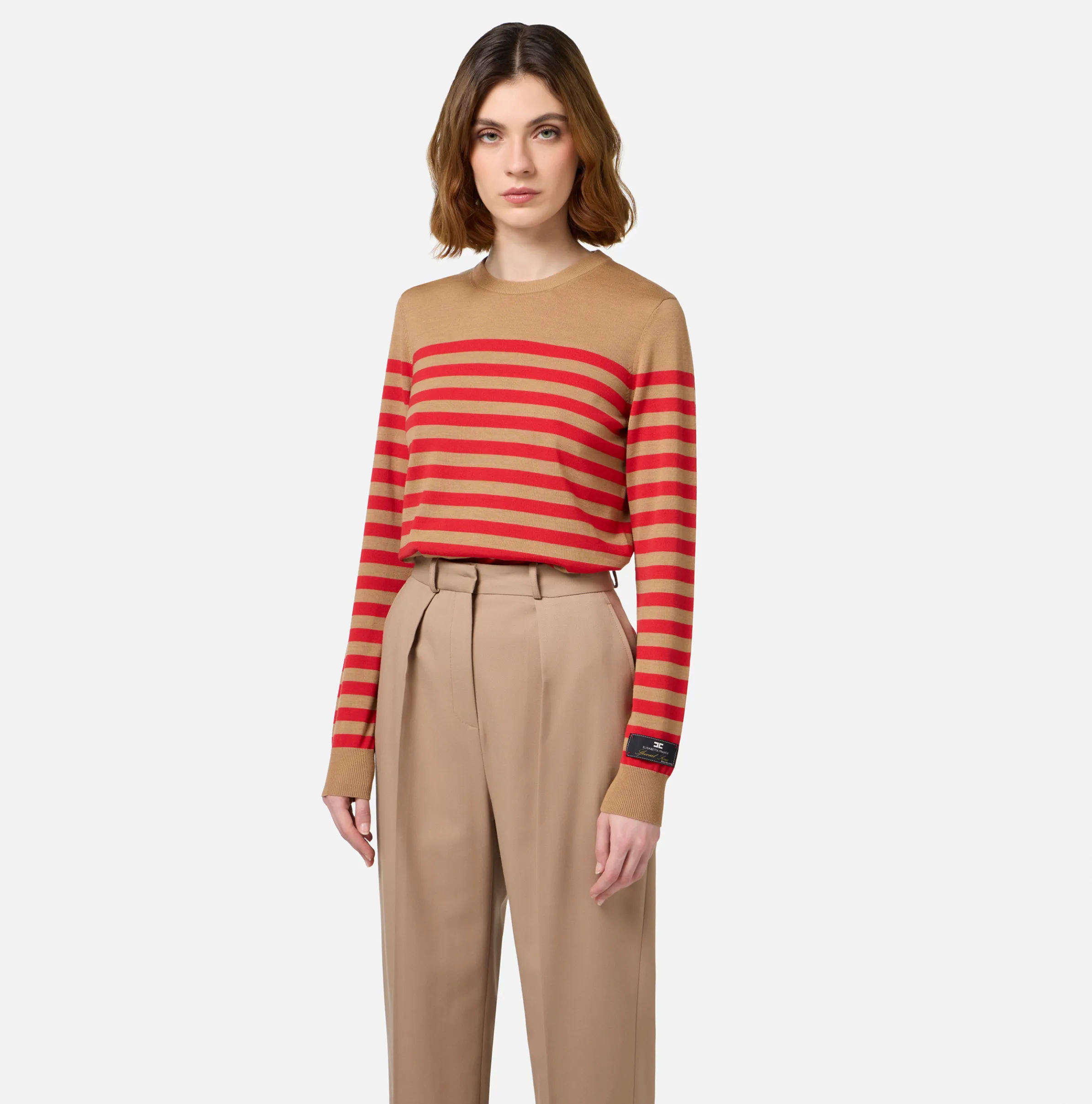 Maglia in lana a righe