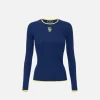 Maglia in viscosa con logo college