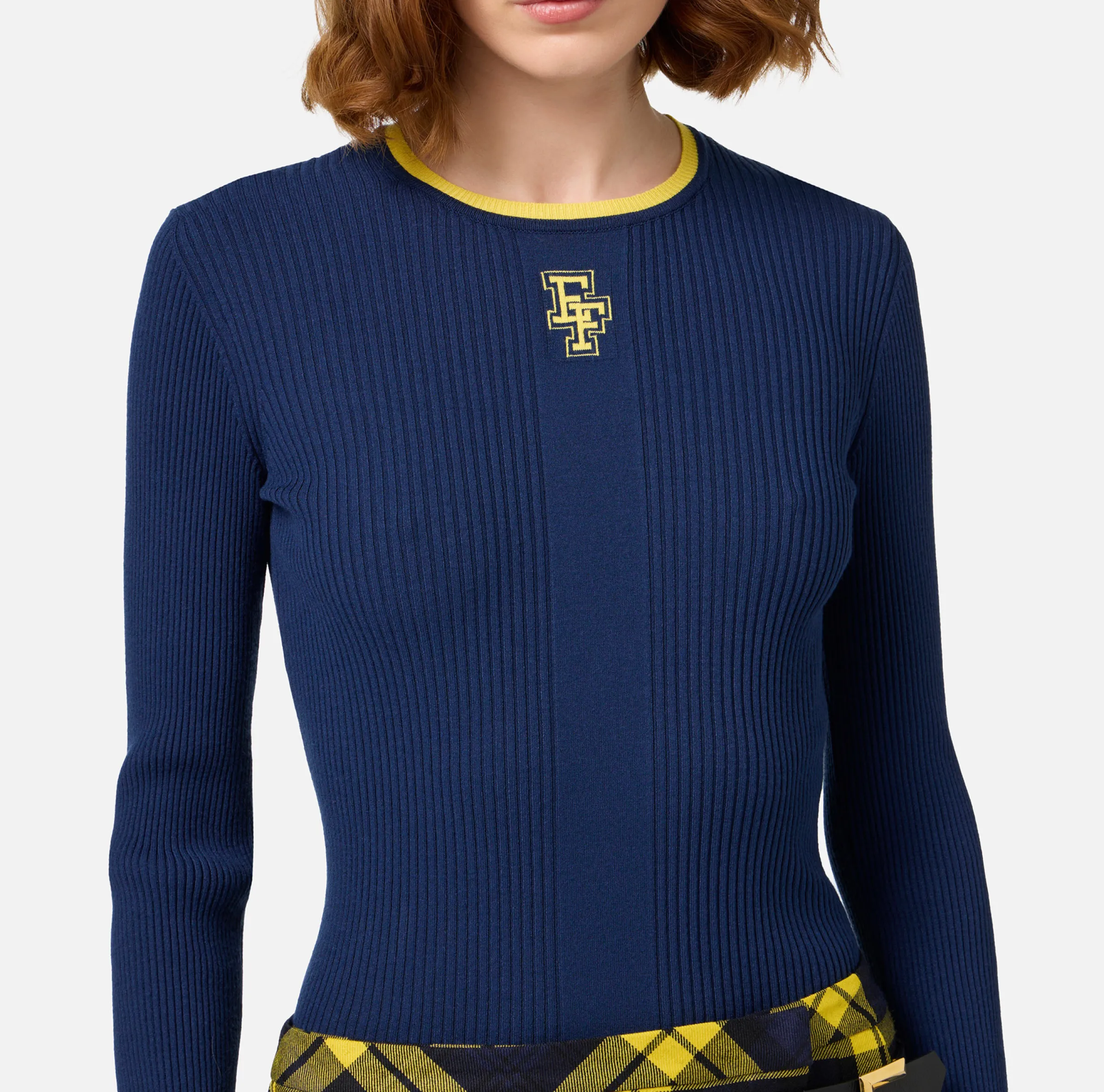 Maglia in viscosa con logo college