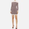 Miniabito dolcevita logo jacquard