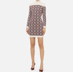 Miniabito dolcevita logo jacquard