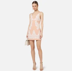 Miniabito in fresco lana con pizzo
