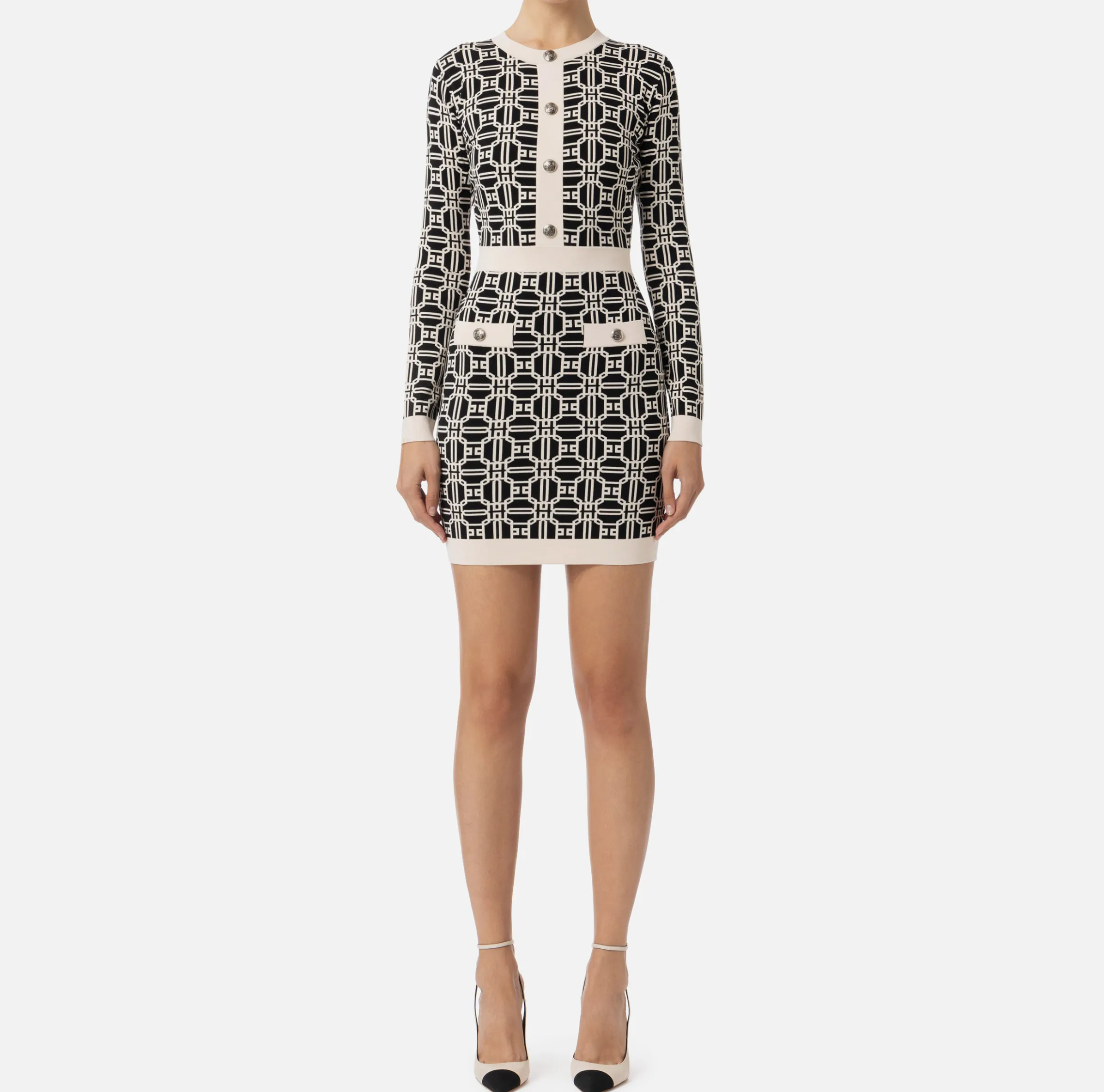 Miniabito logo jacquard