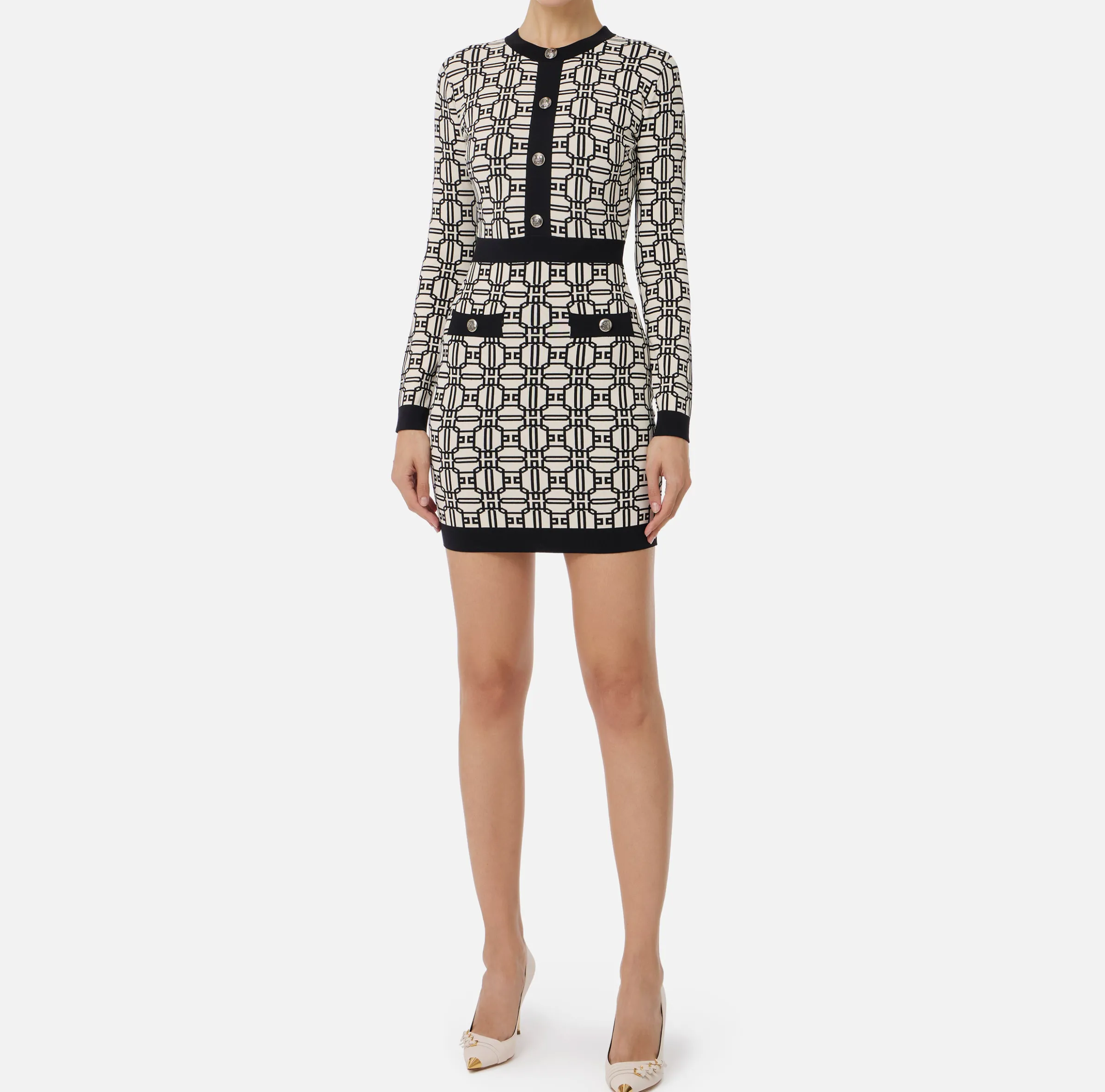 Miniabito logo jacquard