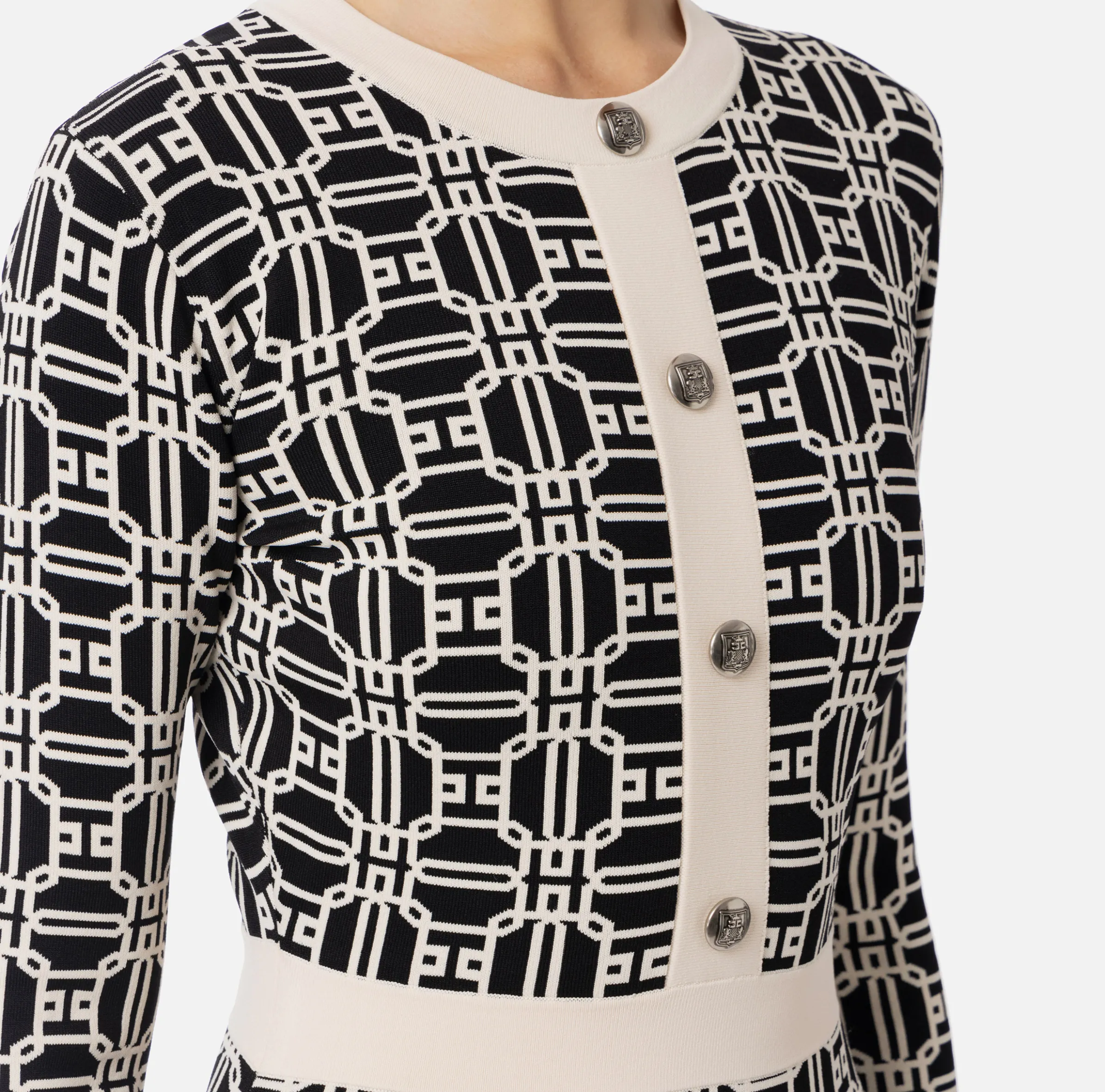 Miniabito logo jacquard