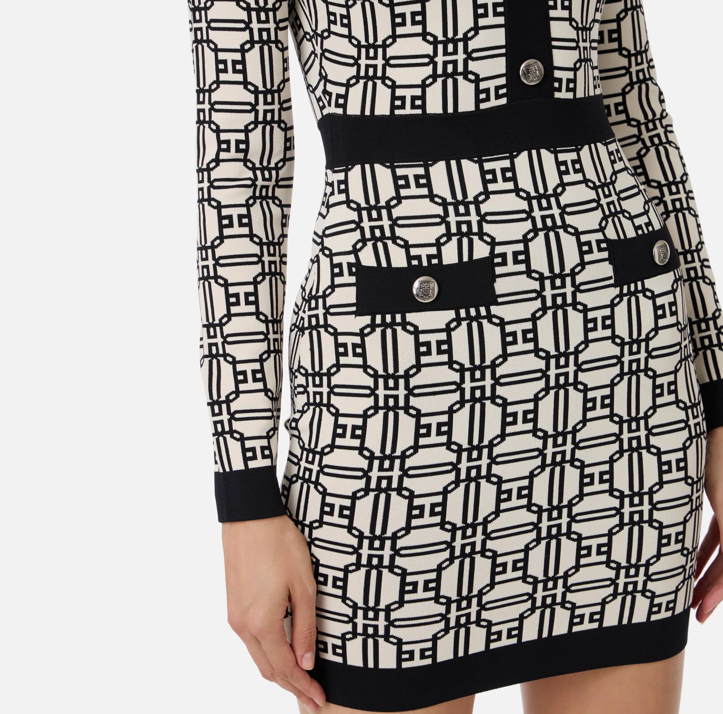 Miniabito logo jacquard