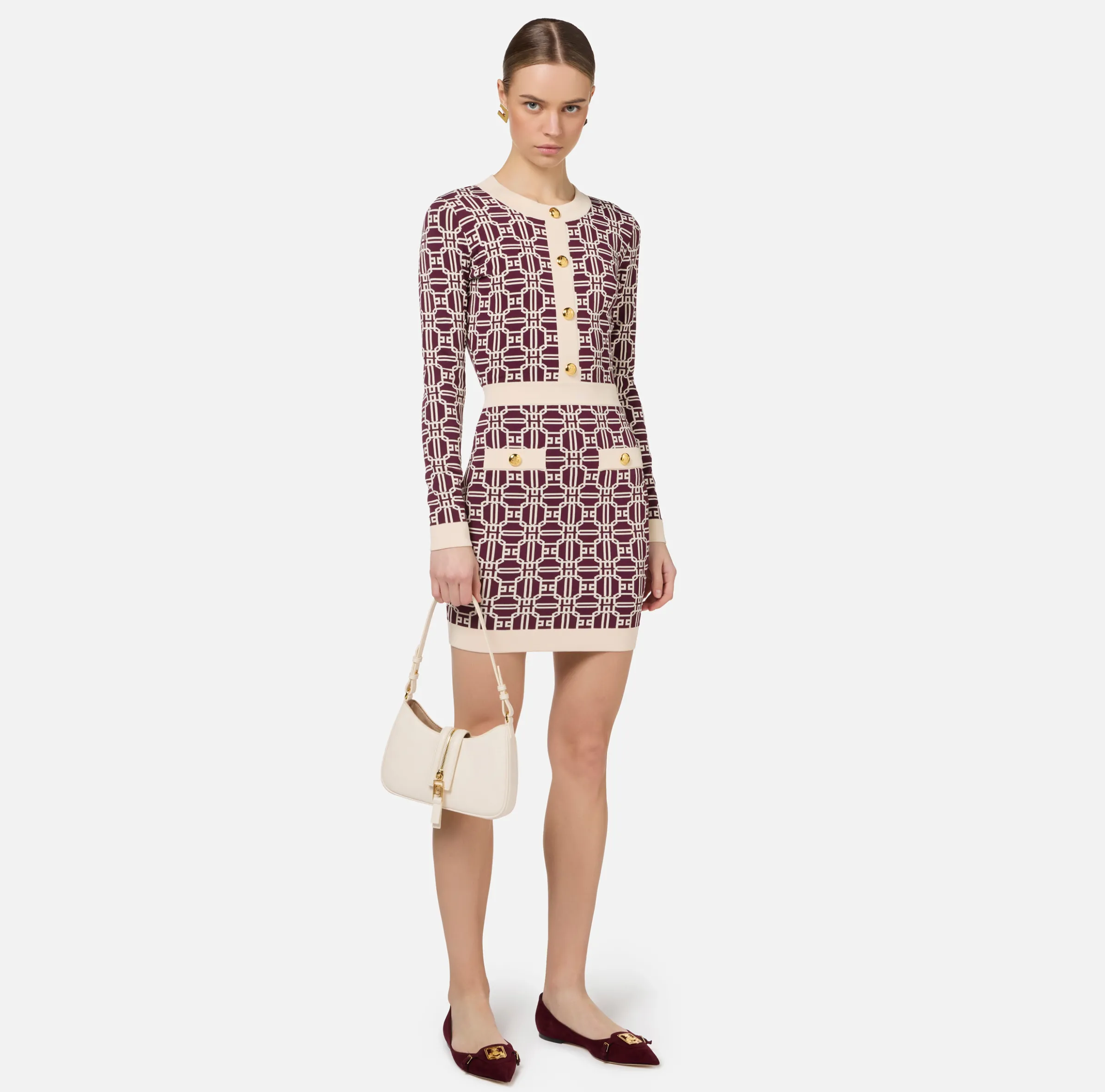 Miniabito logo jacquard