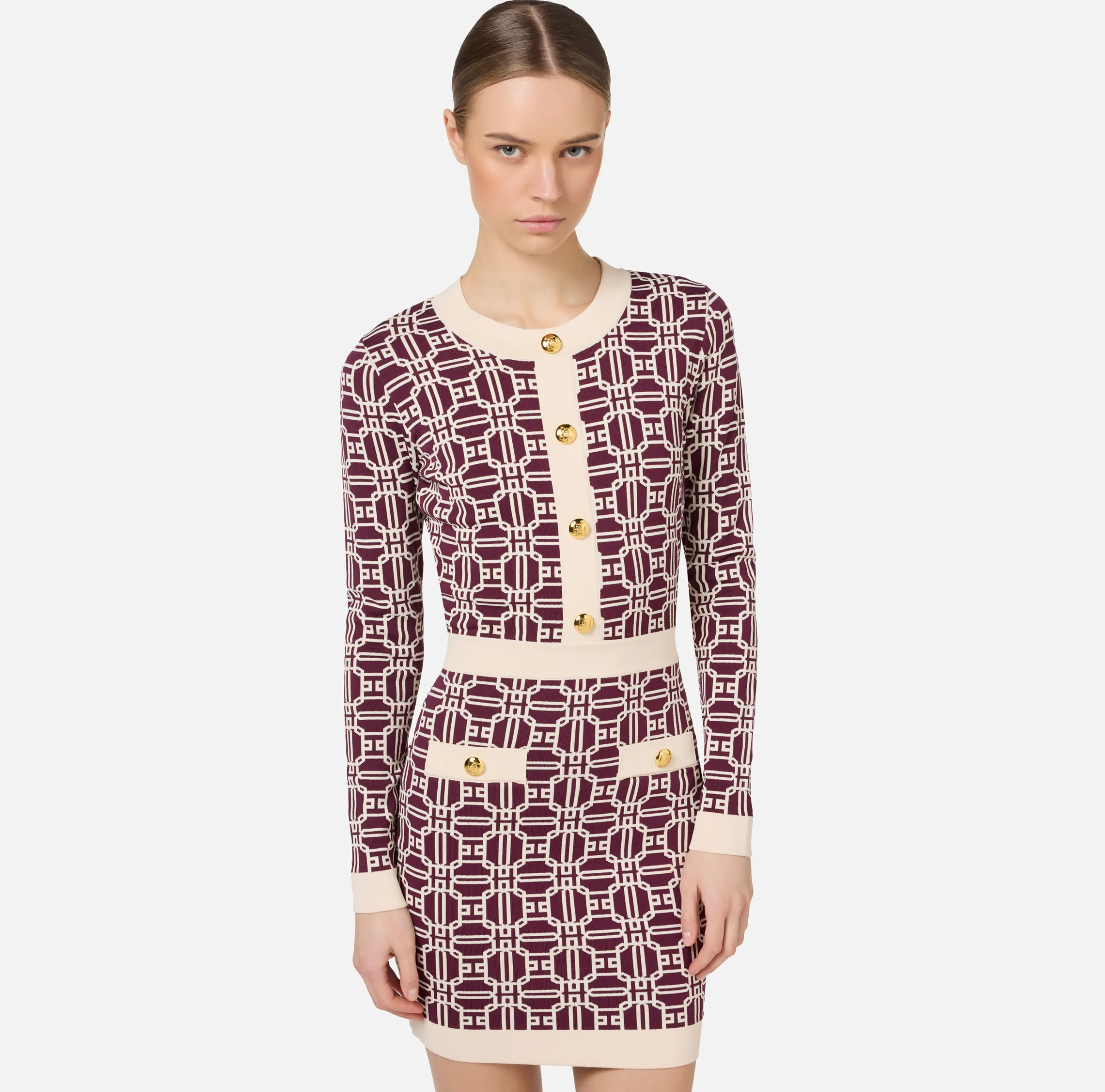 Miniabito logo jacquard